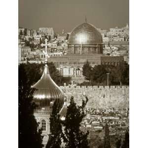  Dome of the Rock and Church of the Resurrection from Mount 