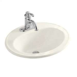 Pennington Self Rimming Bathroom Sink with Single Hole Faucet Drilling 