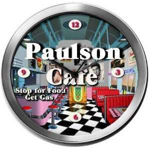  PAULSON 14 Inch Cafe Metal Clock Quartz Movement Kitchen 