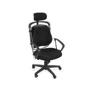   floating lumbar support and adjustable head rest adapt naturally to