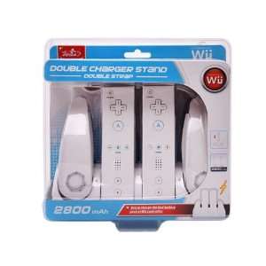  Wii Double Charge Station with Two color Charge Indication 