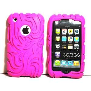  Pink Soft Silicone Laser Cut Back Snap on Hard Skin Shell 