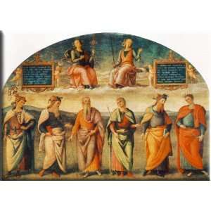   Wisemen 16x11 Streched Canvas Art by Perugino, Pietro