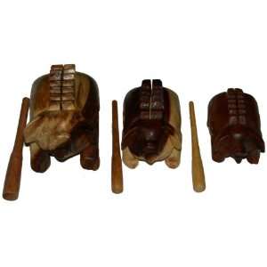  Wooden Pig Rasps   Discounted Set of 3   One each Small 