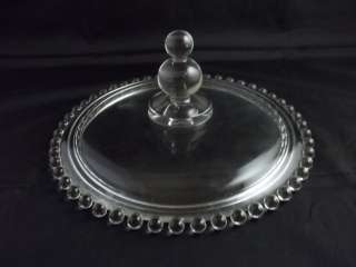 Vintage Imperial Candlewick Clear Glass Candy Box Lid  