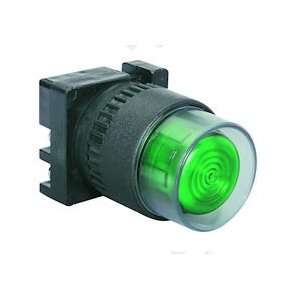 30mm Push Button Body, Recessed, Illuminated, Green (Requires 