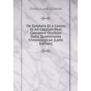  De Epistulis Et a Cassio Et Ad Cassium Post Caesarem 