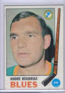 1969 70 Topps Andre Boudrias #16 St. Louis Blues *10008  