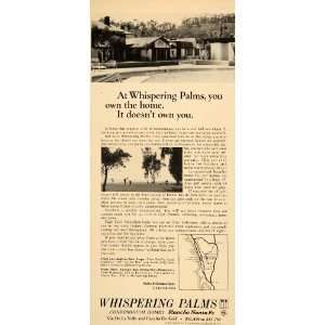   Palms Condiminiums Rancho Santa Fe   Original Print Ad