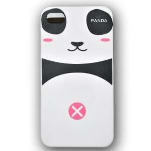  Ec00019pink Panda Case Hard Case Cover for Apple Iphone4 4g + Free 