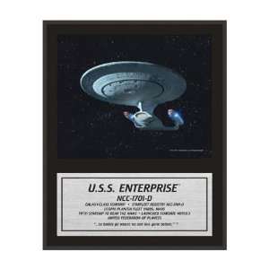 Star Trek Sublimated 12x15 Plaque   The Next Generation, Starship 