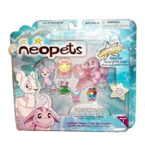  Neopets Series 1 Collector Figure 3 Pack Set with 2 Neopets 