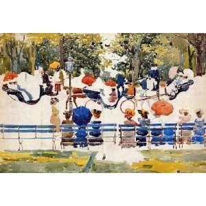   painting name Central Park 2, by Prendergast Maurice