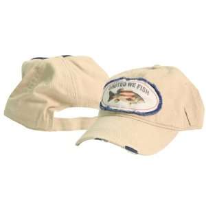  United We Fish Tattered Bill Adjustable Baseball Hat 