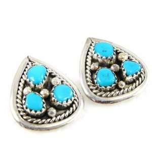  Earrings silver Navajos turquoise. Jewelry