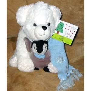 St. Jude Toby and Tux 12 Plush Bear and Penguin