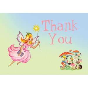  Dolce Mia Fairies Birthday Thank You Card Party Pack   8 