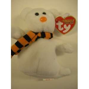  TY Halloweenie Beanie Baby   QUIVERS the Ghost Bear Toys & Games
