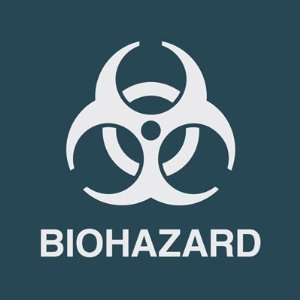   Sign 5X5 Biohazard Contour   Model ctl g30