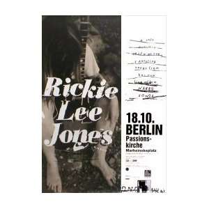  RICKIE LEE JONES Berlin German 18th October Music Poster 
