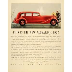 1934 Ad Packard Motor Car Automobile Detroit Michigan   Original Print 