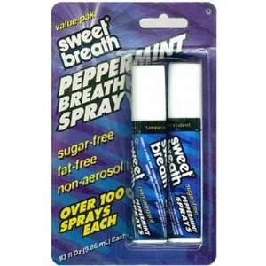  Sweet Breath Peppermint Spray, 2 Count (12 Pack) Health 