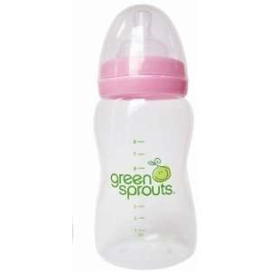  green sprouts Wide Neck Feeding Bottle, 8 Ounce   PINK 