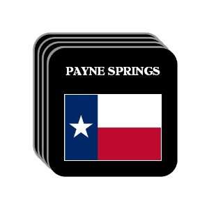  US State Flag   PAYNE SPRINGS, Texas (TX) Set of 4 Mini 