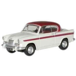  Oxford 1/76 Sunbeam Rapier Pearl Grey/Pippin Red Toys 