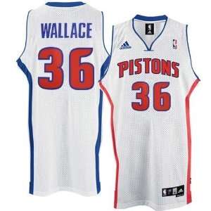  adidas Detroit Pistons #36 Rasheed Wallace Youth White 