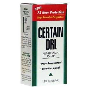 Certain Dri Antiperspirant Roll On for Excessive Perspiration 1.2 oz 