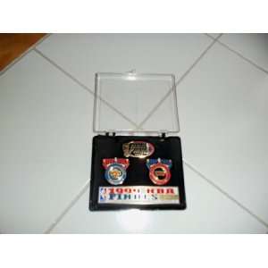  1999 Nba Finals Pin Set Knicks Vs. Spurs 