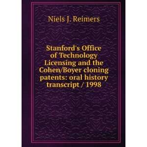   patents oral history transcript / 1998 Niels J. Reimers Books