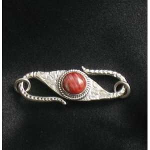  RARE SPINY OYSTER STERLING S SHAPED CLASP ~ Everything 