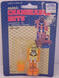 Mini Changeable Bots BULLDOZER Die Cat SEALED Gobots  