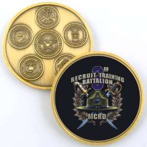  3RD RECRUIT TRAINING BATTALION CHALLENGE COIN YP628 