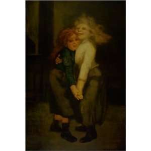  The Spielers by George Benjamin Luks, 17 x 20 Fine Art 