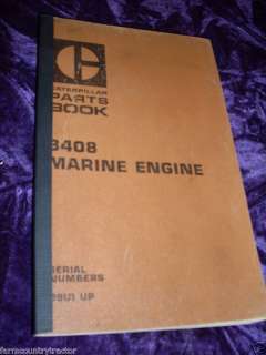 Caterpillar 3408 Marine Engine Parts Manual  
