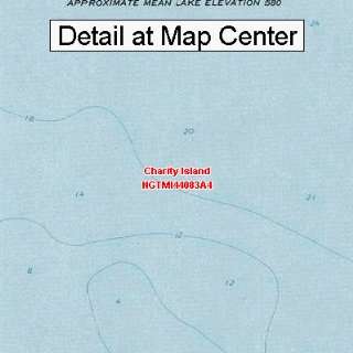  USGS Topographic Quadrangle Map   Charity Island, Michigan 