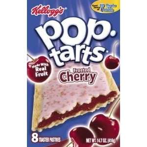 Kelloggs Pop Tarts Cherry Frosted, 8 Count Box (Pack of 6)  