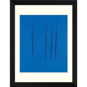    Lucio Fontana FRAMED Art 28x36 Concetto Spaziale