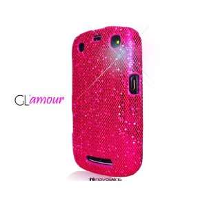   GLamour Glitter Sparkle Hard Case Hot Pink Cell Phones & Accessories