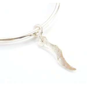   with Flame Shape Silver Charm (Standard Size). Handcrafted in the UK