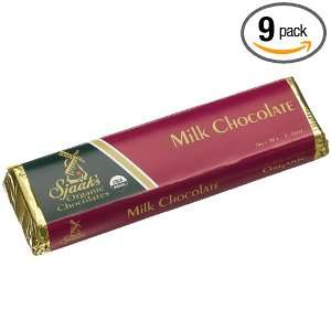 Sjaaks Organic Chocolate Bar, Milk Chocolate, 1.75 Ounce Bars (Pack 