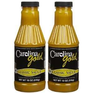 Carolina Gold Gold Classic, BBQ Sauce, 18 oz, 2 ct (Quantity of 4)