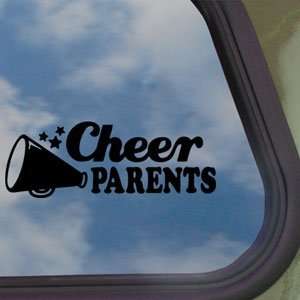 Cheer Parents Black Decal Car Truck Bumper Window Sticker  