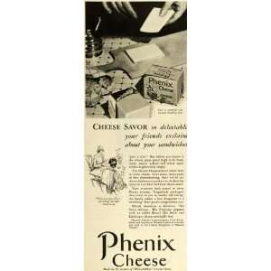  1927 Ad Phenix Cheese Philadelphia Cream Cheese Dairy 