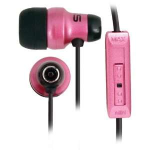  Pink Noise Isolating Earbuds with In Line Volume 