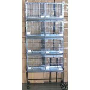   11 x 15H Cages *Galvanized* And One Stand Black