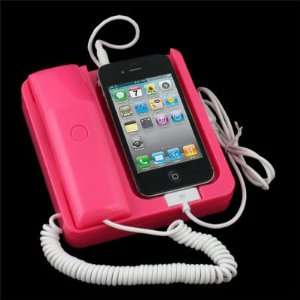  For iPhone 4S Phone x Phone Handset Dock Stand Pink Electronics
